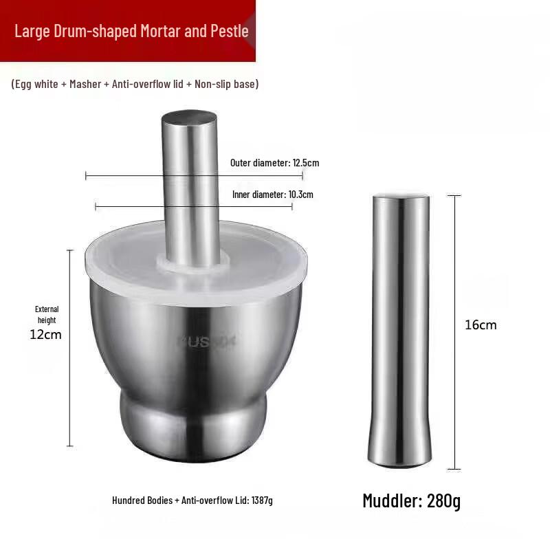 Zhi Shi Stainless Steel Mortar and Pestle Set
Zhi Shi Stainless Steel Mortar and Pestle Set