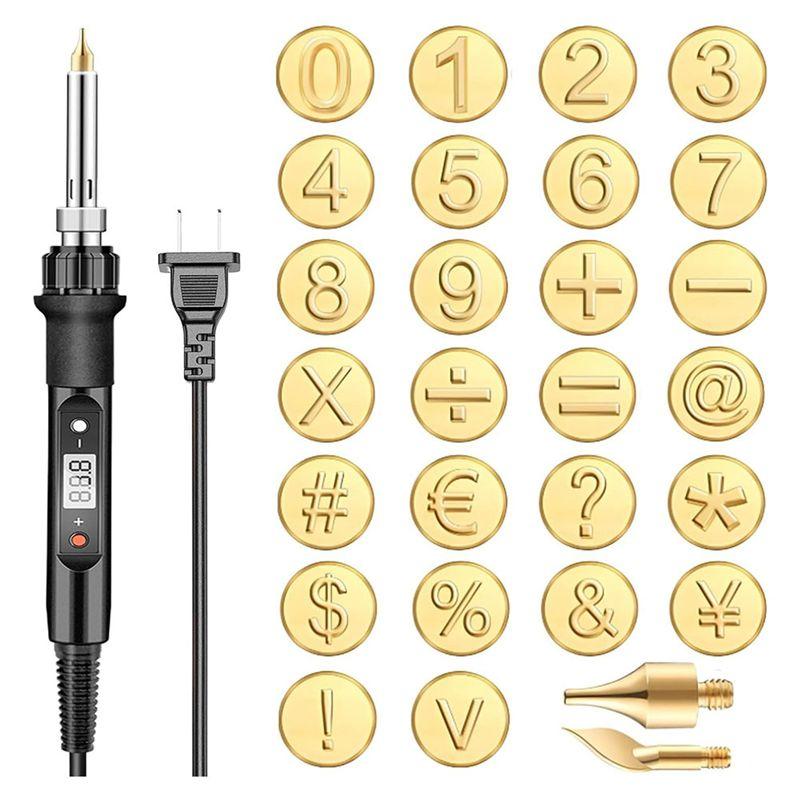 M-Modern-26 Pcs Wood Burning Kit DIY Wood/Leather Burning Kit Parts Tool With Letters, US Plug
M-Modern-26 Pcs Wood Burning Kit DIY Wood/Leather Burning Kit Parts Tool With Letters, US Plug