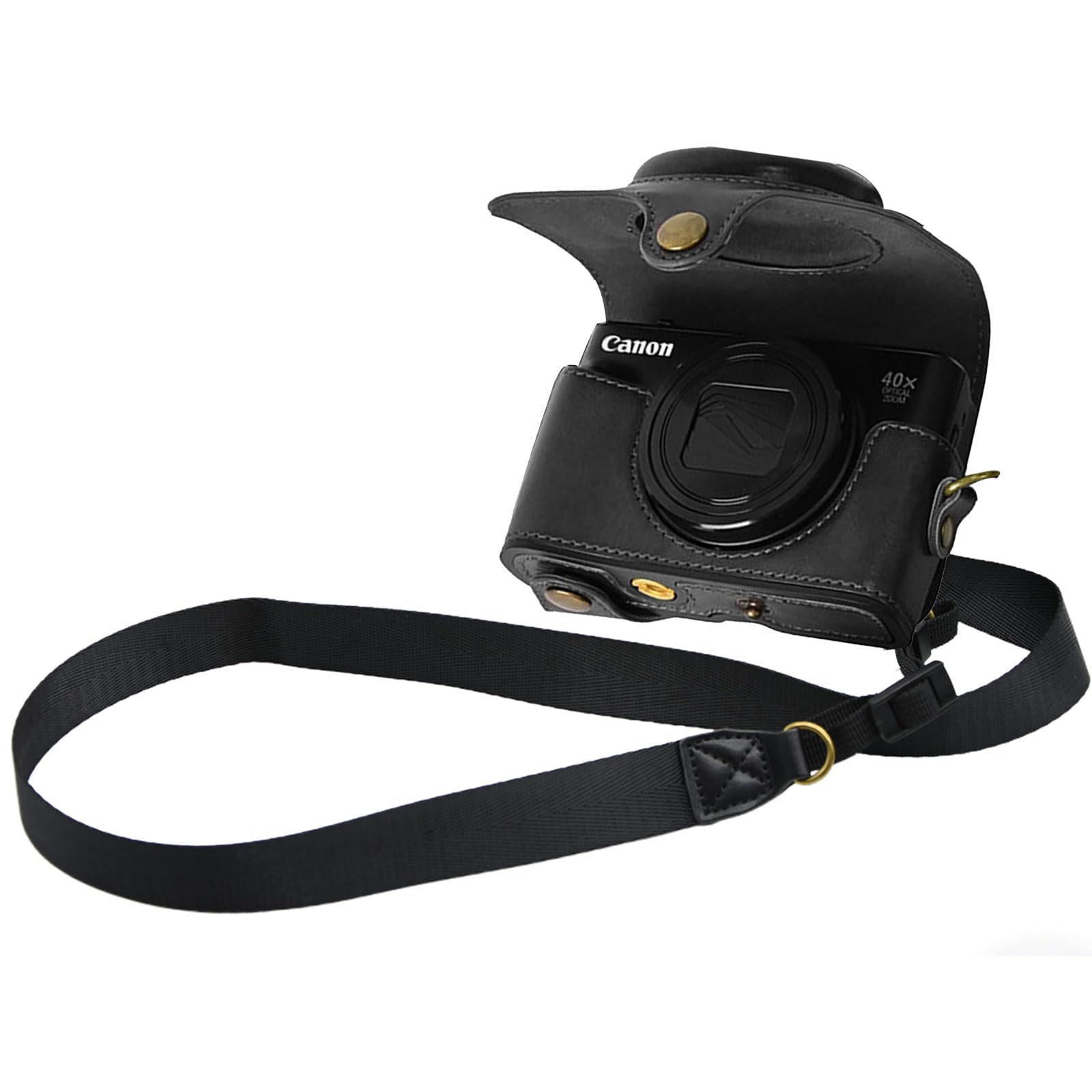 Чохол для камери BEADY для Canon PowerShot SX720 HS SX730 HS SX740 HS PU шкіра, сумісний із захисною кришкою PowerShot HS із плечовим ременем, чорний чорний
Чохол для камери BEADY для Canon PowerShot SX720 HS SX730 HS SX740 HS PU шкіра, сумісний із захисною кришкою PowerShot HS із плечовим ременем, чорний чорний