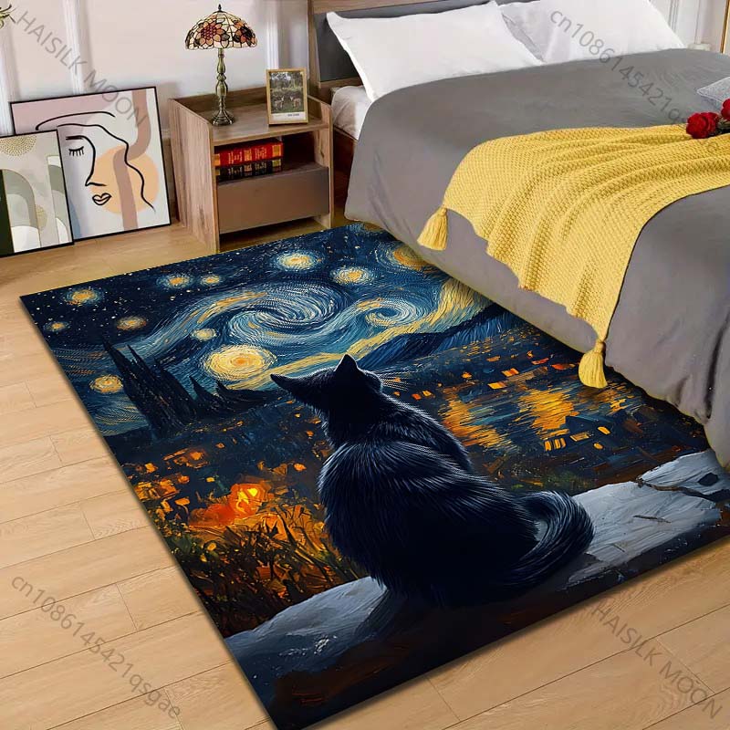 1PC Cat gazing at stars Pattern Rug Carpets for Bedroom Living Room Sofa Mat Creative Door Mat Cloakroom Home Decor 40cm x 60cm
1PC Cat gazing at stars Pattern Rug Carpets for Bedroom Living Room Sofa Mat Creative Door Mat Cloakroom Home Decor 40cm x 60cm