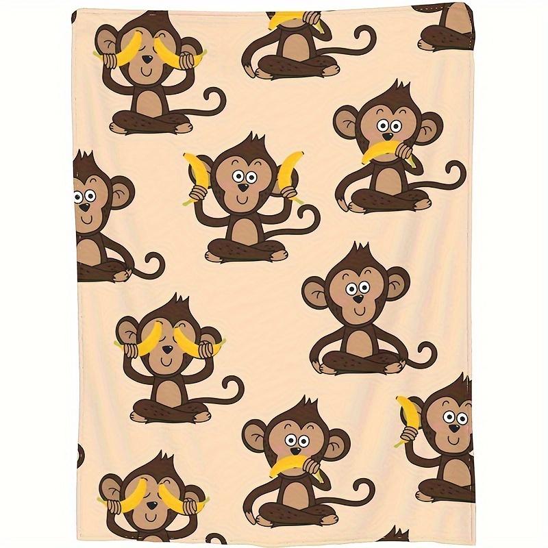 Adorable Little Monkey Flannel Blanket Soft Sofa TV Throw Home Decor 75x100cm (30x40inch)
Adorable Little Monkey Flannel Blanket Soft Sofa TV Throw Home Decor 75x100cm (30x40inch)