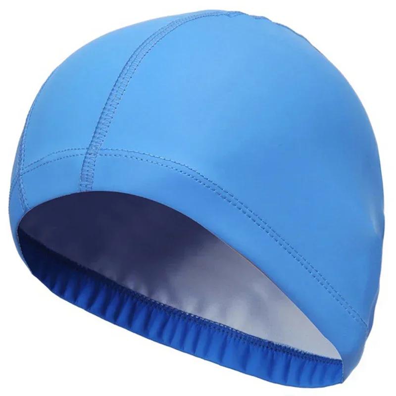 PU Fabric Swimming Cap Men Women Waterproof Swim Pool Hat Water Sport Protect Ears Long Hair Bathing Caps Plus Size for Adults небо синє кольору
PU Fabric Swimming Cap Men Women Waterproof Swim Pool Hat Water Sport Protect Ears Long Hair Bathing Caps Plus Size for Adults небо синє кольору