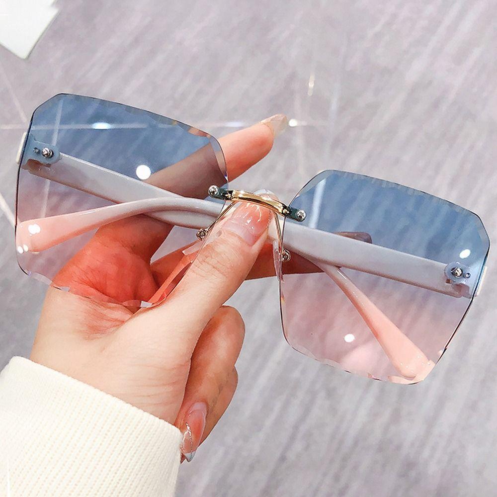 UV400 Protection Rimless Sunglasses Square Summer Shades Fashion Frameless Sun Glasses for Women
UV400 Protection Rimless Sunglasses Square Summer Shades Fashion Frameless Sun Glasses for Women