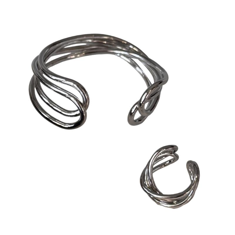 Runway Jewelry Set Multiple Wrap Bracelet Rings Retro Designs Flexible Stacking Alloy Accessory for Dramatic Looks 1
Runway Jewelry Set Multiple Wrap Bracelet Rings Retro Designs Flexible Stacking Alloy Accessory for Dramatic Looks 1