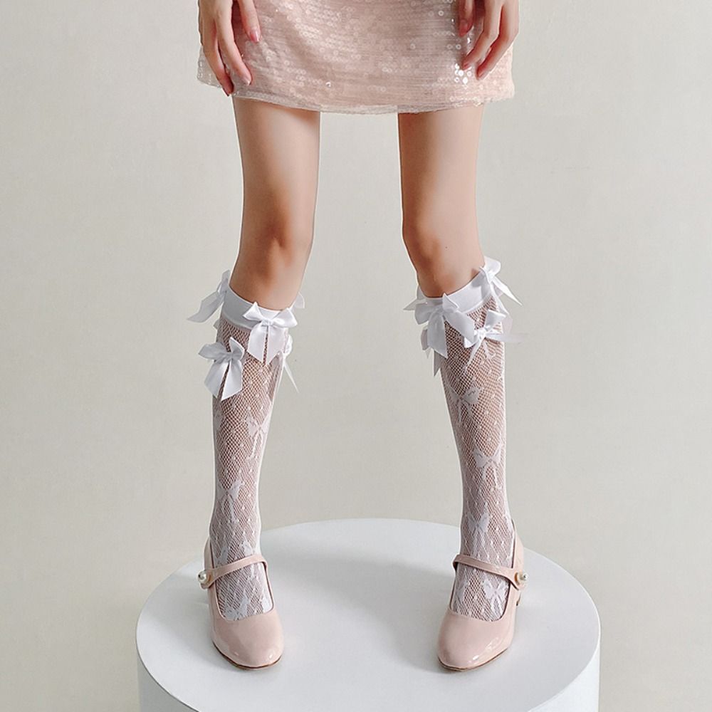 Длинные носки Balletcore Bow с ажурным узором, однотонные носки с ворсом, модные нейлоновые чулки JK, весна
Длинные носки Balletcore Bow с ажурным узором, однотонные носки с ворсом, модные нейлоновые чулки JK, весна