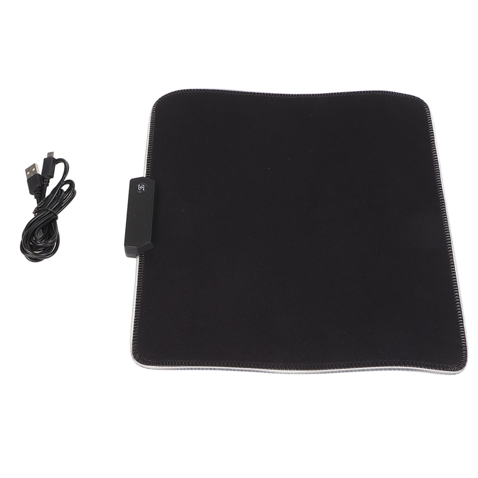 RGB Mouse Pad 300x250x4mm 11.8x9.8x0.2in 12 Lighting Effects USB Wired LED Gaming Mouse Mat for Low DPI Game
RGB Mouse Pad 300x250x4mm 11.8x9.8x0.2in 12 Lighting Effects USB Wired LED Gaming Mouse Mat for Low DPI Game