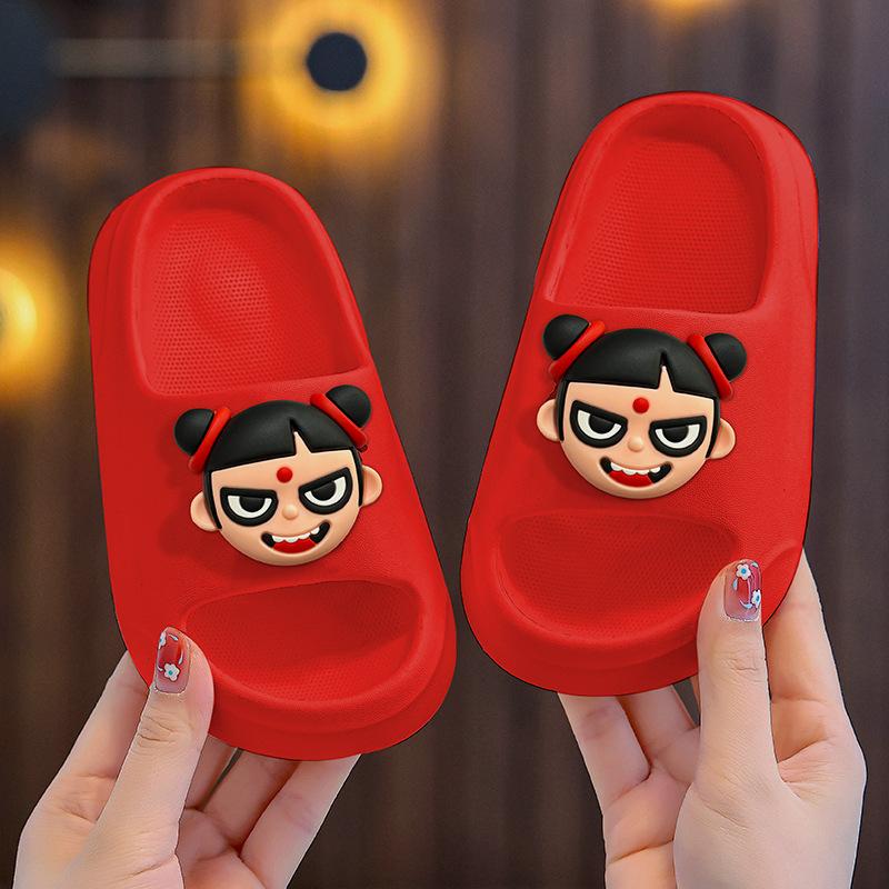 Nezha slippers for children, boys summer new cartoon soft-soled indoor and outdoor baby beach sandals 38-39Code червоний
Nezha slippers for children, boys summer new cartoon soft-soled indoor and outdoor baby beach sandals 38-39Code червоний