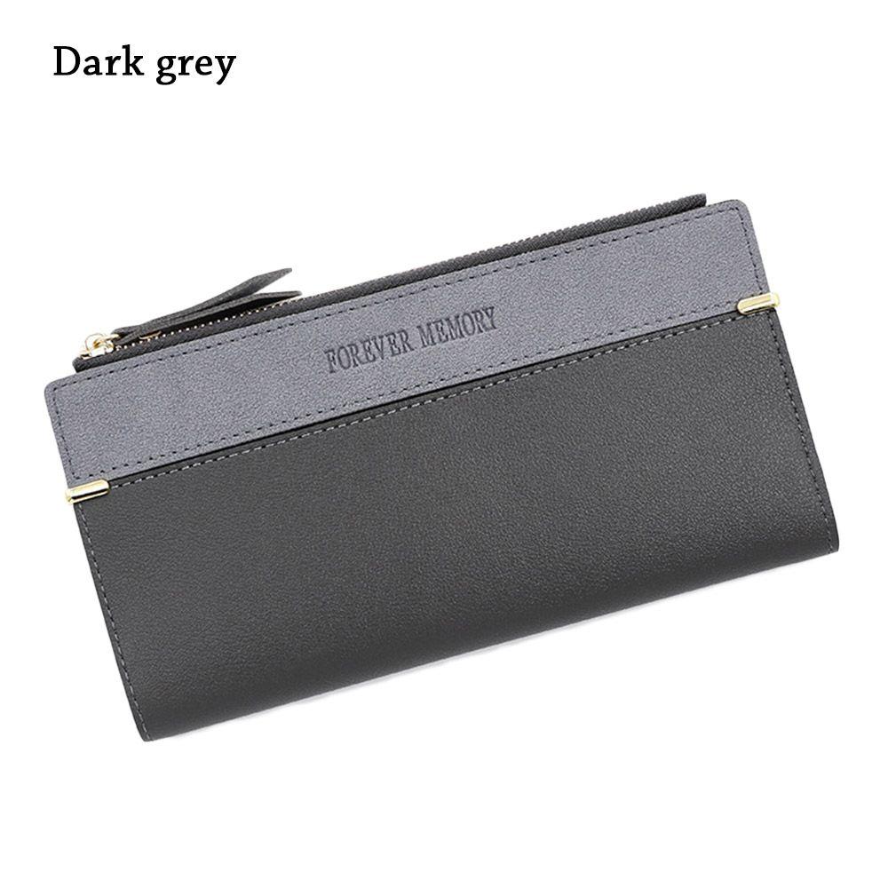 Жіноча сумка для грошей, шкіряна поліуретанова сумка для карток, сумка для мобільного телефону, довгий гаманець для монет темно-сірий колір
Жіноча сумка для грошей, шкіряна поліуретанова сумка для карток, сумка для мобільного телефону, довгий гаманець для монет темно-сірий колір