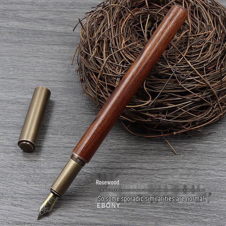 Retro Sandalwood & Bronze Calligraphy Pen - Student & Business Gift
Retro Sandalwood & Bronze Calligraphy Pen - Student & Business Gift