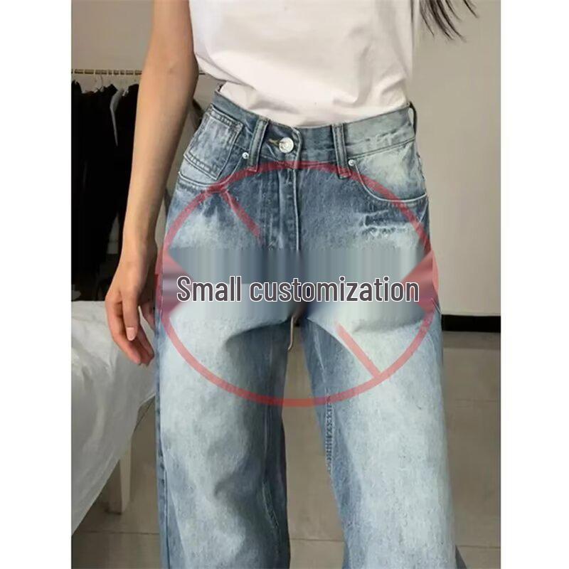 2025 High-End American Retro Washed Loose Straight-Leg Women s Wide-Leg Jeans XS: 155-165CM (65-75 lbs)
2025 High-End American Retro Washed Loose Straight-Leg Women s Wide-Leg Jeans XS: 155-165CM (65-75 lbs)