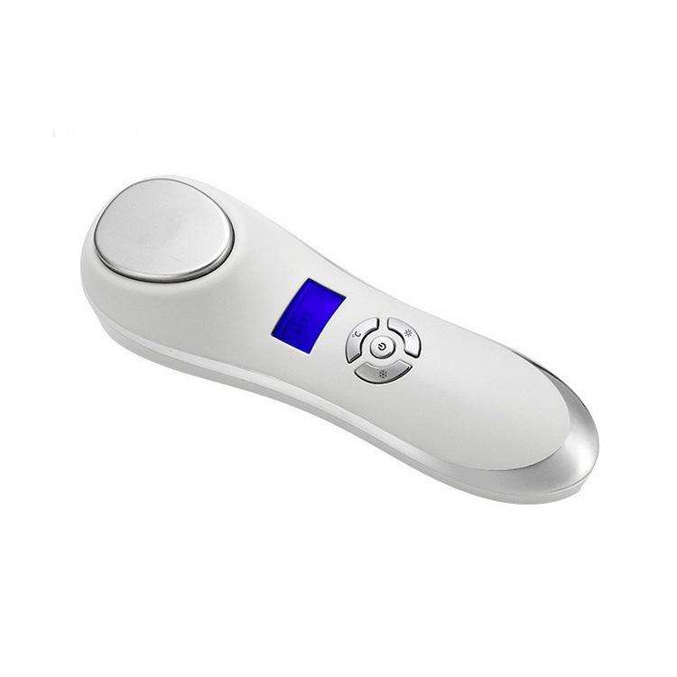 Перезаряжаемый массажный молоточек для лица с горячим и холодным режимами – Вибрационный бьюти-инструмент для домашнего использования 155x51x44 mm белый