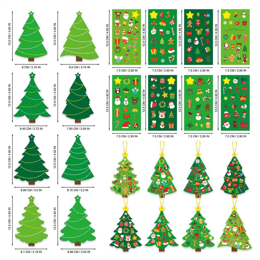 Christmas Tree DIY Sticker Set for Kids, Reusable Wall Decoration with Ornaments for Toddlers Age 3+, Room Classroom Decor
Christmas Tree DIY Sticker Set for Kids, Reusable Wall Decoration with Ornaments for Toddlers Age 3+, Room Classroom Decor