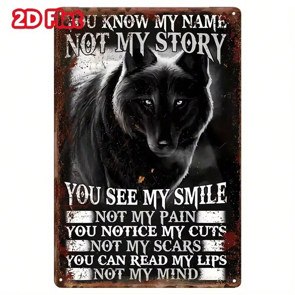 Tinplate Art Black Wolf Inspirational Metal Wall Art Room Decor 20x30 різнокольоровий
Tinplate Art Black Wolf Inspirational Metal Wall Art Room Decor 20x30 різнокольоровий