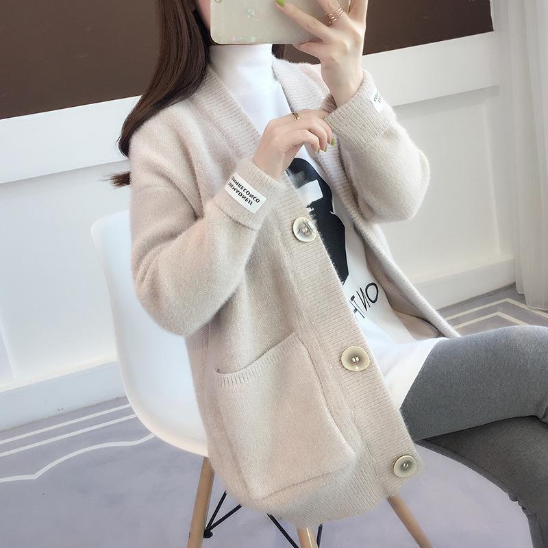 Knitted Cardigan Sweater for Women Autumn Solid Color Loose Large Size Medium Long Sweater 3XL абрикосовий
Knitted Cardigan Sweater for Women Autumn Solid Color Loose Large Size Medium Long Sweater 3XL абрикосовий