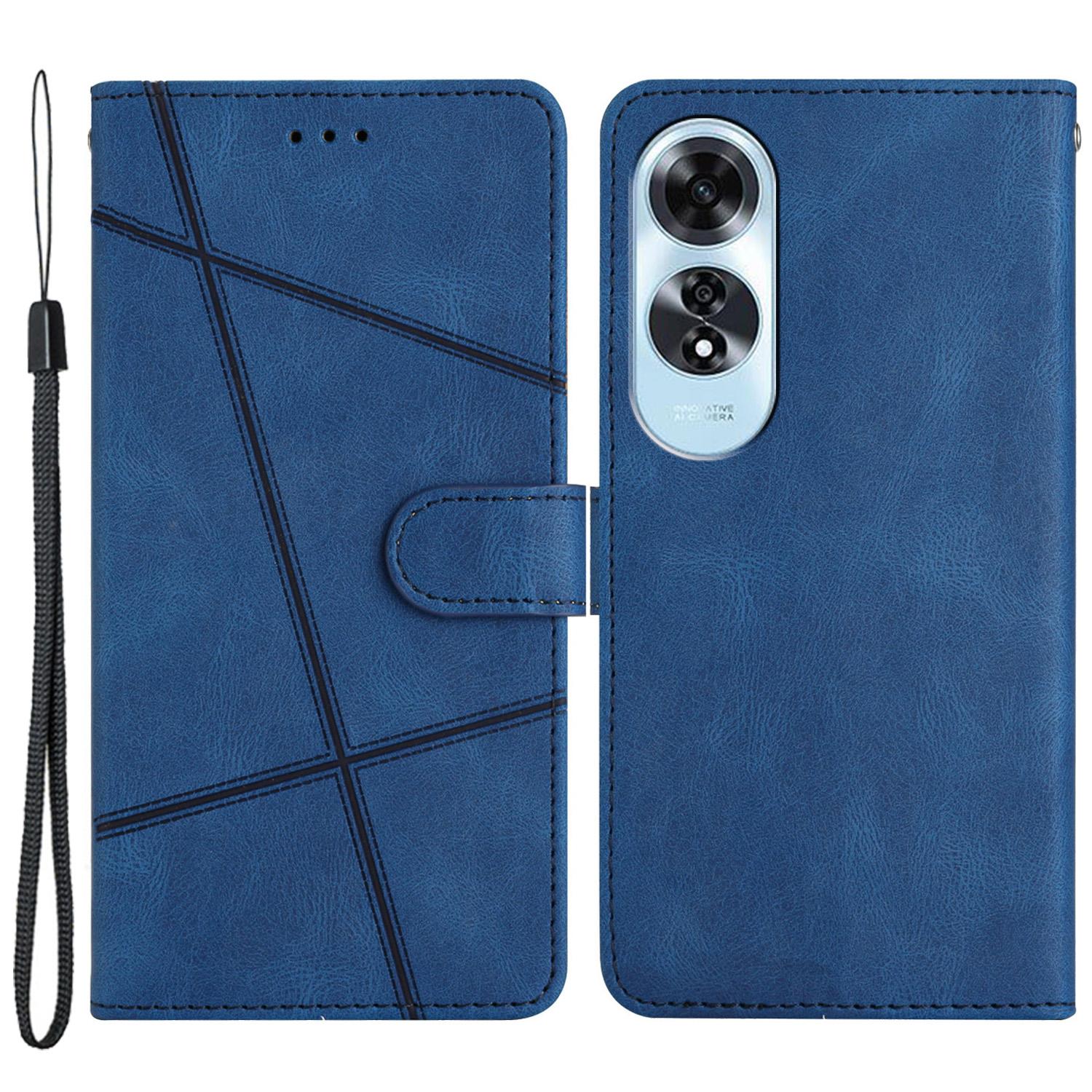 Для Oppo A60 4G чехол-книжка с узором в виде линии и кожаным чехлом для телефона с отделениями для карт Blue
Для Oppo A60 4G чехол-книжка с узором в виде линии и кожаным чехлом для телефона с отделениями для карт Blue