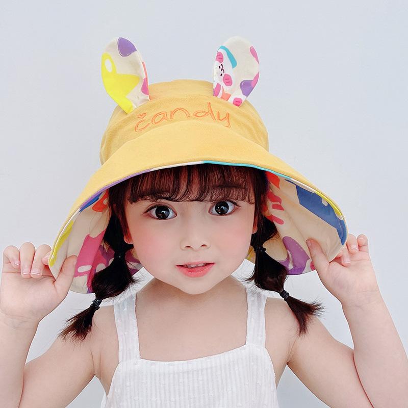 Summer Hats For Girls Sun Hat Cartoon Empty Top Double Sided Large Brim Sunscreen Sweet Sunhat Foldable Thin Casual Cute Child 3-8 years old жовтий
Summer Hats For Girls Sun Hat Cartoon Empty Top Double Sided Large Brim Sunscreen Sweet Sunhat Foldable Thin Casual Cute Child 3-8 years old жовтий