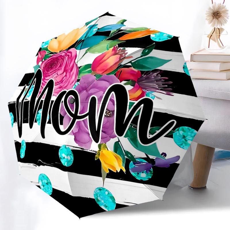 1pc Floral Mom Print Automatic Folding Umbrella Durable Iron Frame,All Seasons Home Travel Outdoor Multifunctional Umbrella yy251115101
1pc Floral Mom Print Automatic Folding Umbrella Durable Iron Frame,All Seasons Home Travel Outdoor Multifunctional Umbrella yy251115101