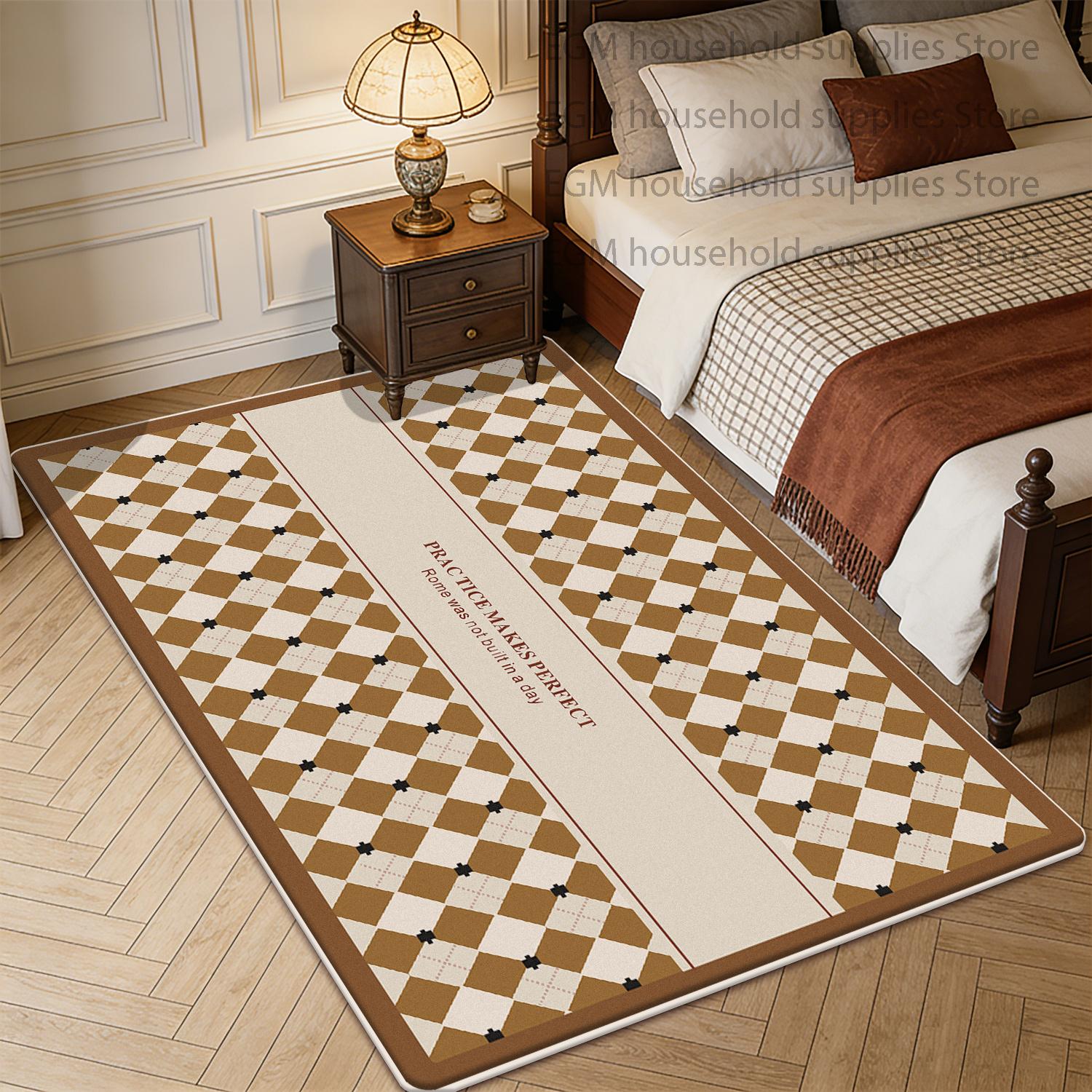 Light Luxury Carpet Living Room Bedroom Sofa Coffee Tables Luxury High-End Rug Bedside Non-slip Customizable Floor Mat Washable 60x90cm
Light Luxury Carpet Living Room Bedroom Sofa Coffee Tables Luxury High-End Rug Bedside Non-slip Customizable Floor Mat Washable 60x90cm