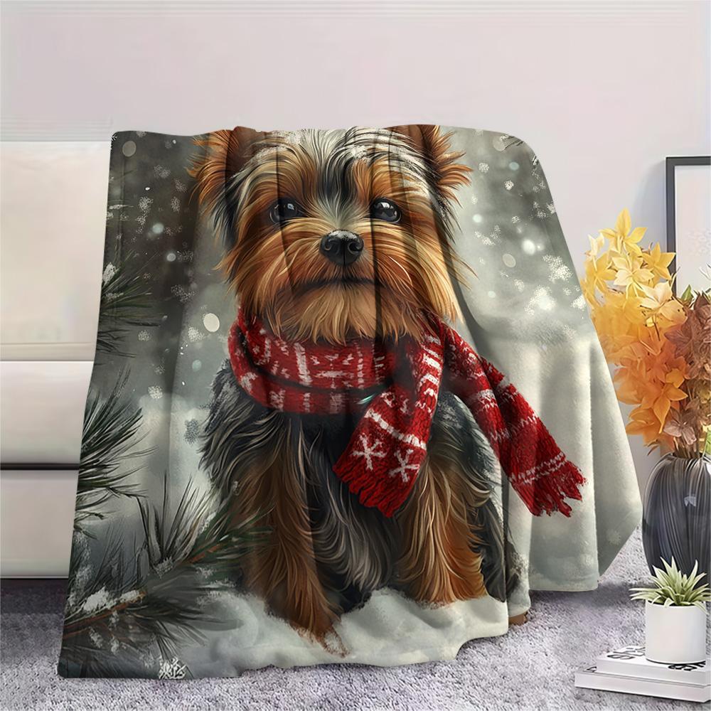 Yorkshire Terrier Print Flannel Blanket, High quality Comfortable for All Seasons, Home Decor, Warmth and Comfort, Perfect for Christmas Gifts 80cm x 120cm
Yorkshire Terrier Print Flannel Blanket, High quality Comfortable for All Seasons, Home Decor, Warmth and Comfort, Perfect for Christmas Gifts 80cm x 120cm