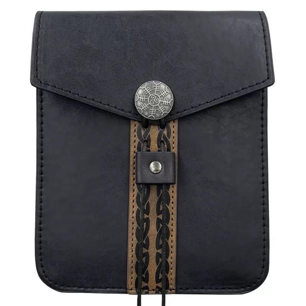 Viking Design Faux Leather Waist Bag Hangable Drawstring Closure Retro Belt Bag Mini Portable Coin Purse Cosplay Props чорний
Viking Design Faux Leather Waist Bag Hangable Drawstring Closure Retro Belt Bag Mini Portable Coin Purse Cosplay Props чорний