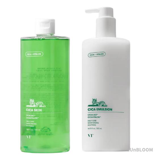 VT Cosmetics CICA Skin & Emulsion Jumbo Duo Set (510ml + 500ml)
VT Cosmetics CICA Skin & Emulsion Jumbo Duo Set (510ml + 500ml)