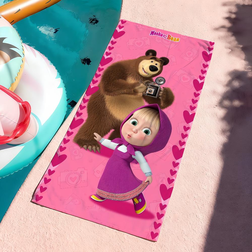 Cartoon M-Masha-and the B-Bear Cute Towel Quick Dry Soft Yoga Swimming Fitness Mountain Climbing Large Beach Towels W30*H60(CM)
Cartoon M-Masha-and the B-Bear Cute Towel Quick Dry Soft Yoga Swimming Fitness Mountain Climbing Large Beach Towels W30*H60(CM)
