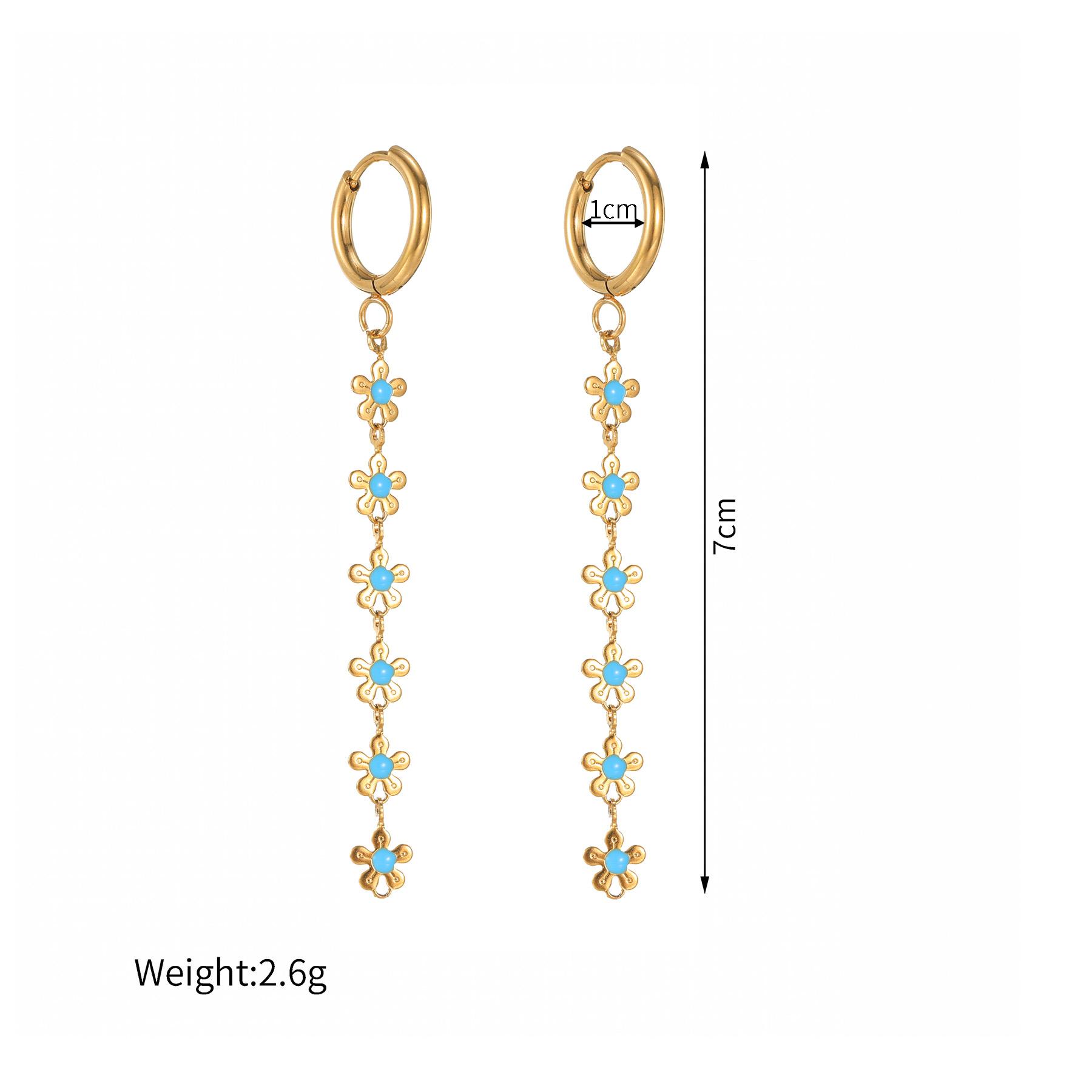 Atoztide Gold Color Simple Wheat Ear Long Tassel Earring for Women Stainless Steel Blue Flower Earring Christmas Jewelry Gift gold color
Atoztide Gold Color Simple Wheat Ear Long Tassel Earring for Women Stainless Steel Blue Flower Earring Christmas Jewelry Gift gold color