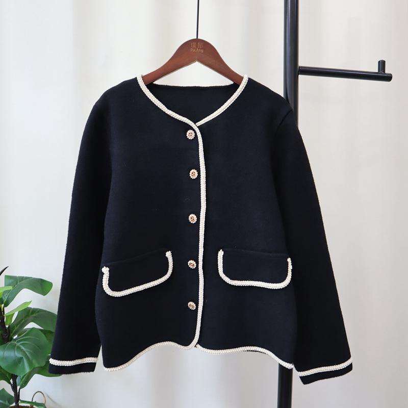 Вязаный двусторонний шерстяной кардиган осень и зима новый свободный однотонный темпераментный свитер куртка женский one size fits all чёрный
Вязаный двусторонний шерстяной кардиган осень и зима новый свободный однотонный темпераментный свитер куртка женский one size fits all чёрный