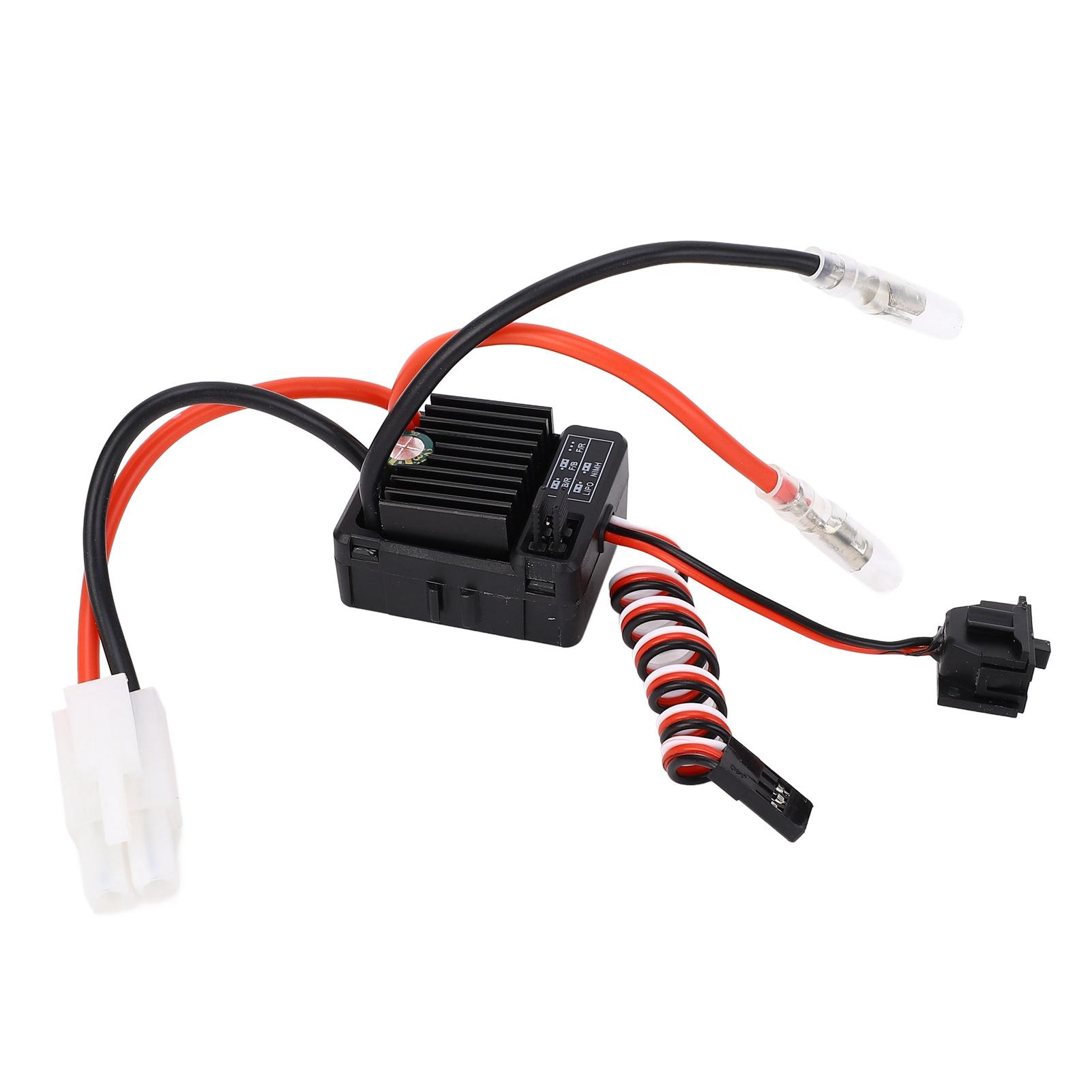 60A Brushed ESC Waterproof Dustproof Electronic Speed Controller for 110 RC Cars Boats
60A Brushed ESC Waterproof Dustproof Electronic Speed Controller for 110 RC Cars Boats