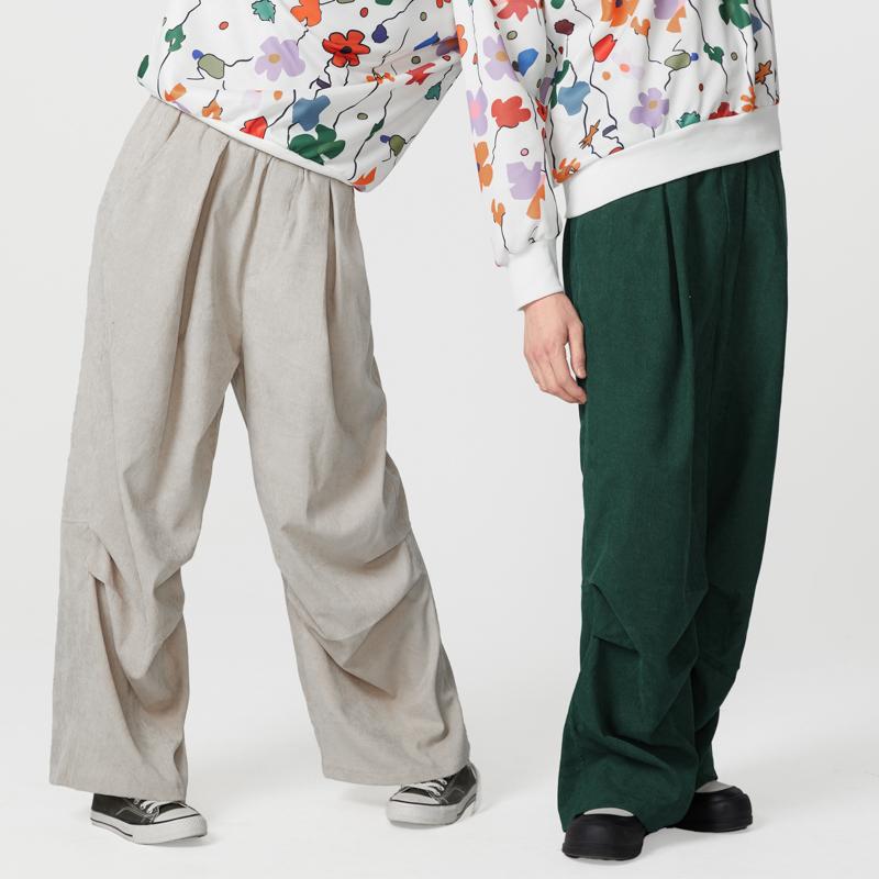 Women Men Unisex Oversized High Elastic Waist Corduroy Ruffled Pants Long Trousers XL бежевий
Women Men Unisex Oversized High Elastic Waist Corduroy Ruffled Pants Long Trousers XL бежевий