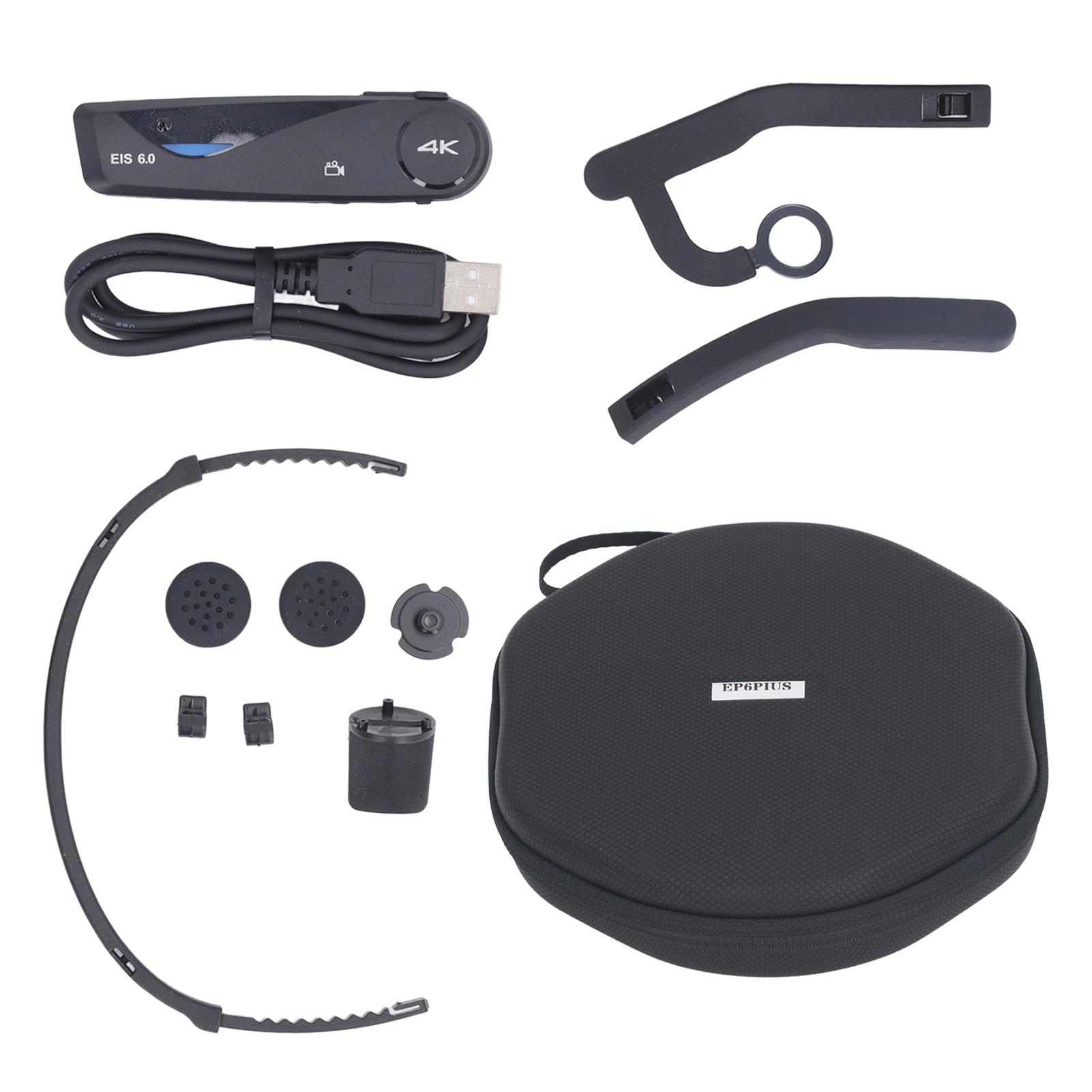 EP6 PLUS 4K Head Mounted Camera Wearable Video Camera 30FPS Vlog Recorder WiFi Hands Free Anti
EP6 PLUS 4K Head Mounted Camera Wearable Video Camera 30FPS Vlog Recorder WiFi Hands Free Anti