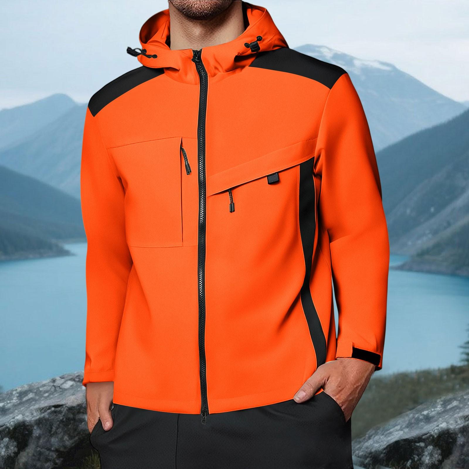 Men s Outdoor Windproof Jacket - Colorblock Zip-Up Multi-Pocket Hooded Adjustable Cuff Hiking Windbreaker Coat M шафрановий
Men s Outdoor Windproof Jacket - Colorblock Zip-Up Multi-Pocket Hooded Adjustable Cuff Hiking Windbreaker Coat M шафрановий