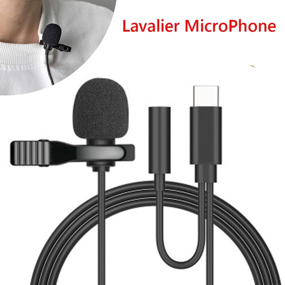 Smartphone PC Laptops Wired Recording Microfono 1.5m Lavalier Mic Mini Microphone Clip-on Lapel Type-C
Smartphone PC Laptops Wired Recording Microfono 1.5m Lavalier Mic Mini Microphone Clip-on Lapel Type-C