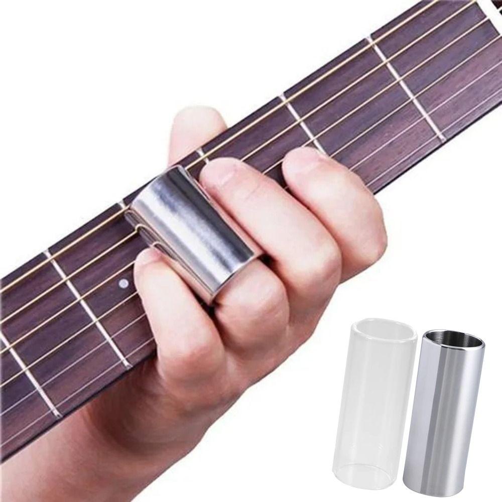 2Pcs Stainless Steel Guitar Pick Tube 60mm Length Guitar Finger Sliders Beginners 60mm Metal and 60mm Glass
2Pcs Stainless Steel Guitar Pick Tube 60mm Length Guitar Finger Sliders Beginners 60mm Metal and 60mm Glass
