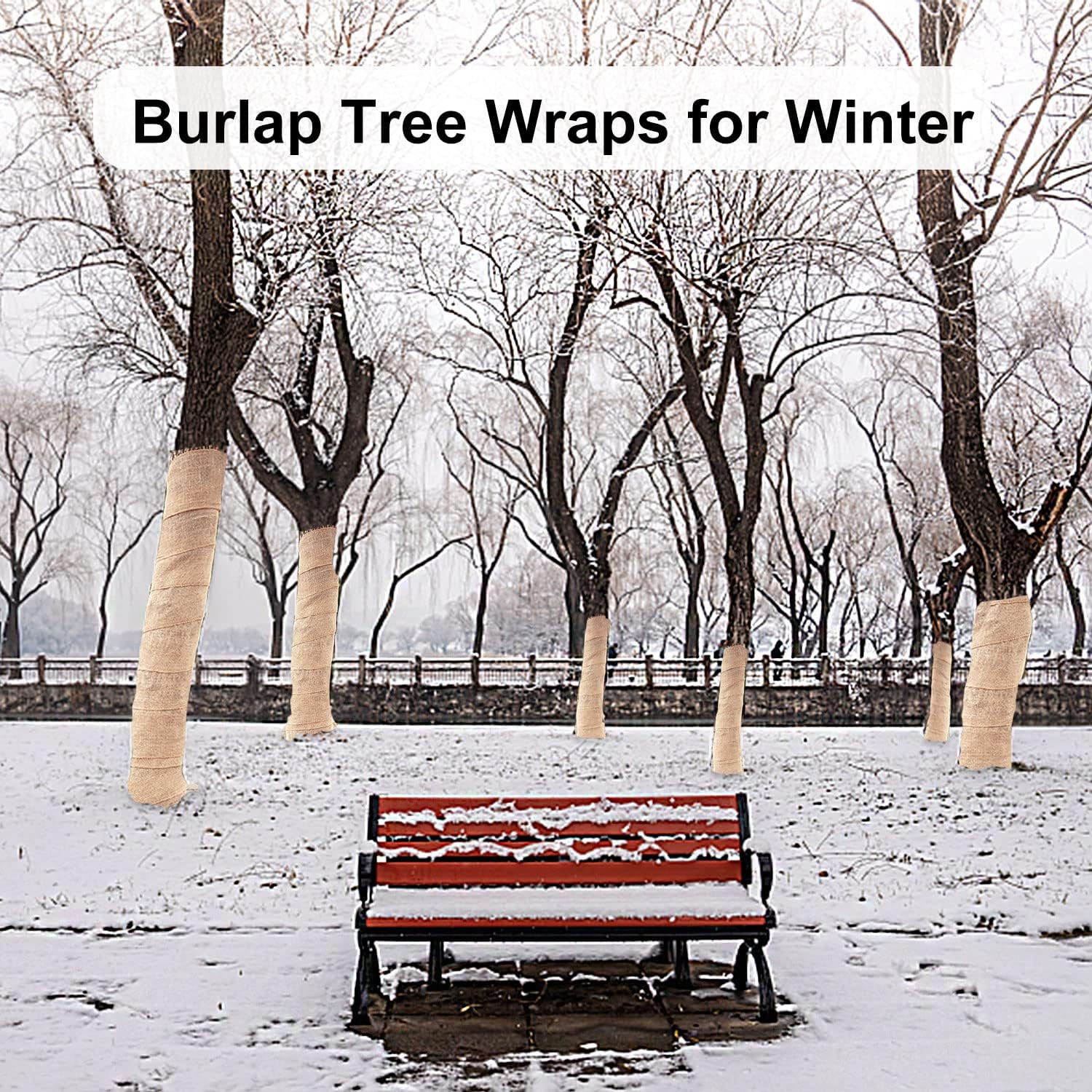 Natural Jute Burlap Tree Wraps, 7.8 ×9.8 Winter Tree Protector Wraps Garden Trees Trunk Guard Plant Wrap Shrub Plants B United States
Natural Jute Burlap Tree Wraps, 7.8 ×9.8 Winter Tree Protector Wraps Garden Trees Trunk Guard Plant Wrap Shrub Plants B United States