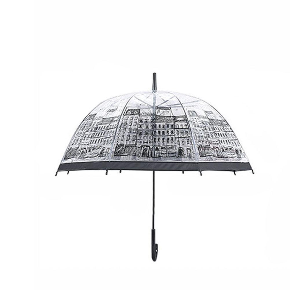 Women Transparent Clear Umbrellas House Building Outdoor Lady Girl Mushroom Umbrella With Long Handle Large Colorful Umbrella
Women Transparent Clear Umbrellas House Building Outdoor Lady Girl Mushroom Umbrella With Long Handle Large Colorful Umbrella