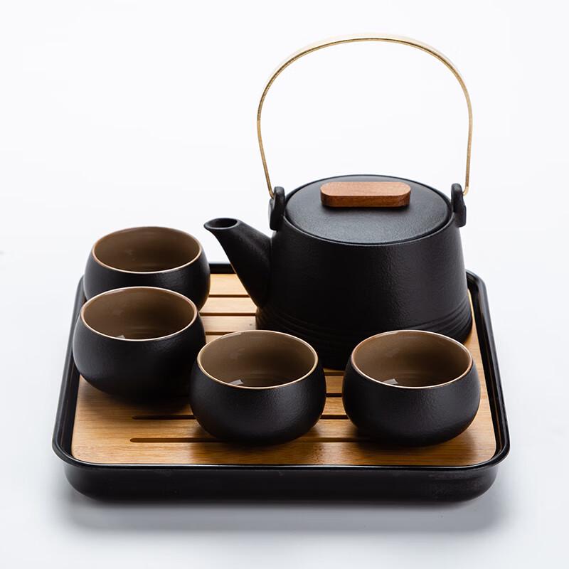 Naijiang Zen Black Pottery Portable Tea Set
Naijiang Zen Black Pottery Portable Tea Set