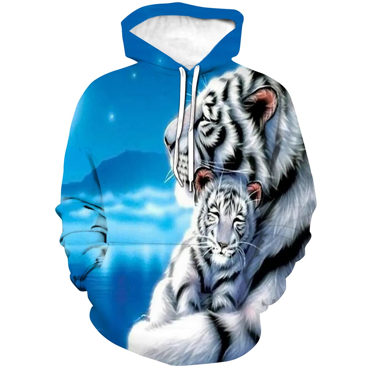 Мужская новинка с капюшоном White Tiger с реалистичным 3D-принтом, модная толстовка, осенняя женская мода, повседневный свободный пуловер 3XL
Мужская новинка с капюшоном White Tiger с реалистичным 3D-принтом, модная толстовка, осенняя женская мода, повседневный свободный пуловер 3XL
