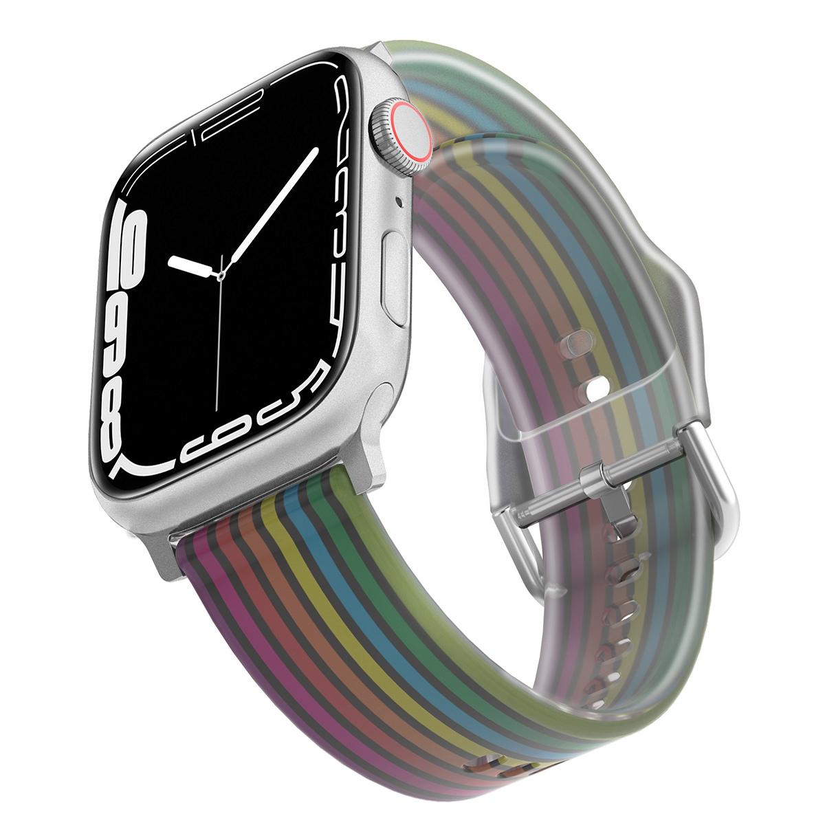 For Apple Watch Series 10 42mm/9 8 7 41mm/6 5 4 SE SE (2022) SE (2023) 40mm/3 2 1 38mm Watch Band Rainbow Color Watch Strap Quick Release Watchband Black Rainbow
For Apple Watch Series 10 42mm/9 8 7 41mm/6 5 4 SE SE (2022) SE (2023) 40mm/3 2 1 38mm Watch Band Rainbow Color Watch Strap Quick Release Watchband Black Rainbow