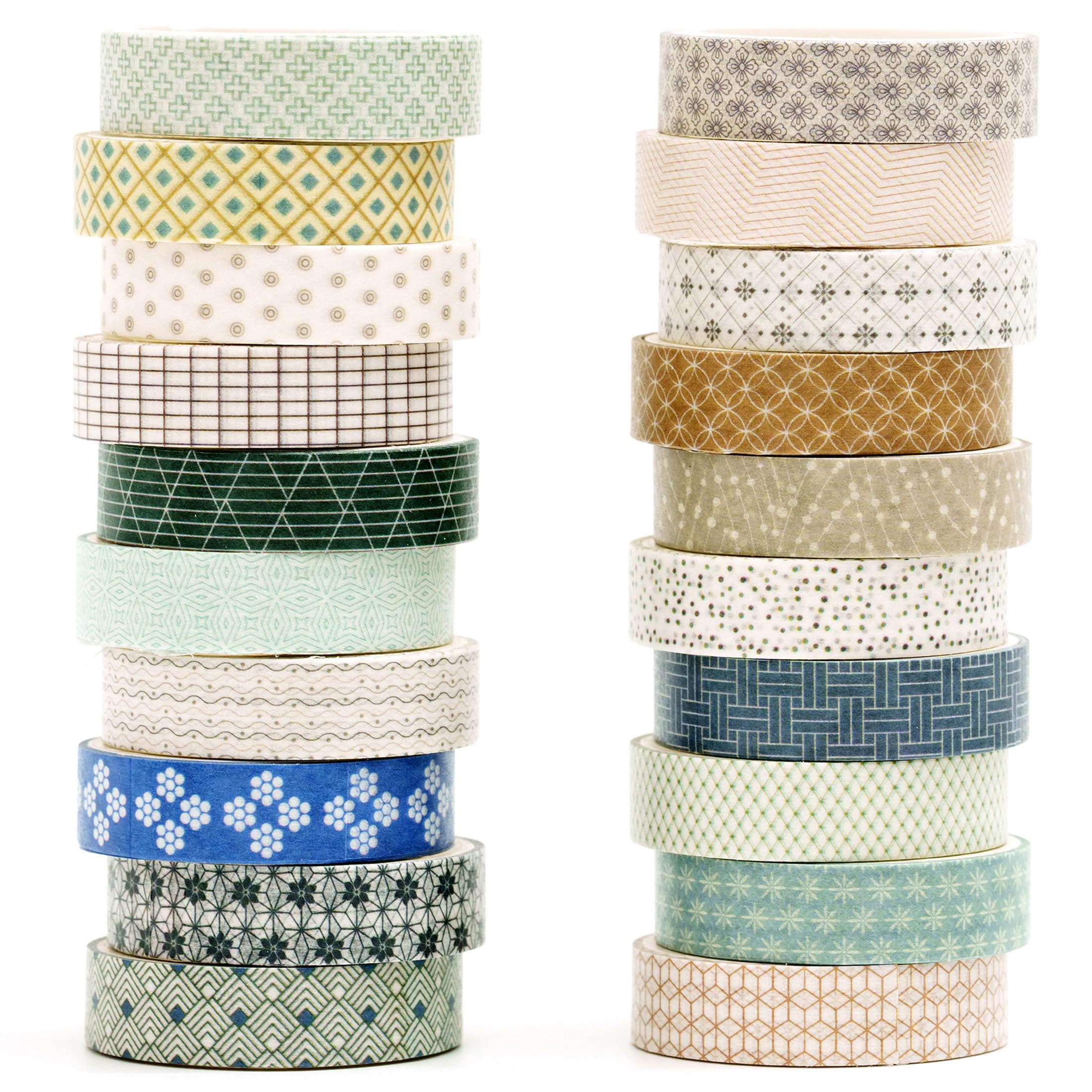 YUBX Masking Tape Simple Geometric Narrow Washi Paper Minimalist for DIY Gift Decoration Misty 20-Piece Set Pattern, Width, Tape, Design, Crafts,
YUBX Masking Tape Simple Geometric Narrow Washi Paper Minimalist for DIY Gift Decoration Misty 20-Piece Set Pattern, Width, Tape, Design, Crafts,
