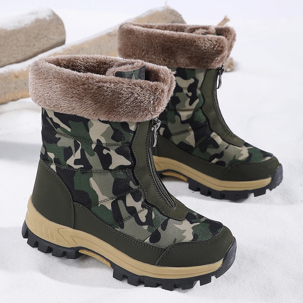 TUINANLE Ботильоны женские зимние ботинки сохраняют тепло нескользящие черные зимние ботинки женские водонепроницаемые большие размеры 42 белые ботинки 40 разноцветный