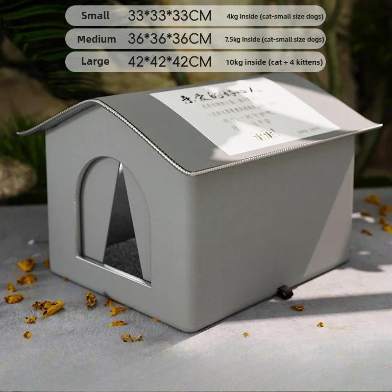 Waterproof Stray Cat Nest Winter Warm Large Space Enclosed Cat Nest Tent Cold Resistant Soft Comfortable Pet Products Supplies 33X33x33cm сірий
Waterproof Stray Cat Nest Winter Warm Large Space Enclosed Cat Nest Tent Cold Resistant Soft Comfortable Pet Products Supplies 33X33x33cm сірий
