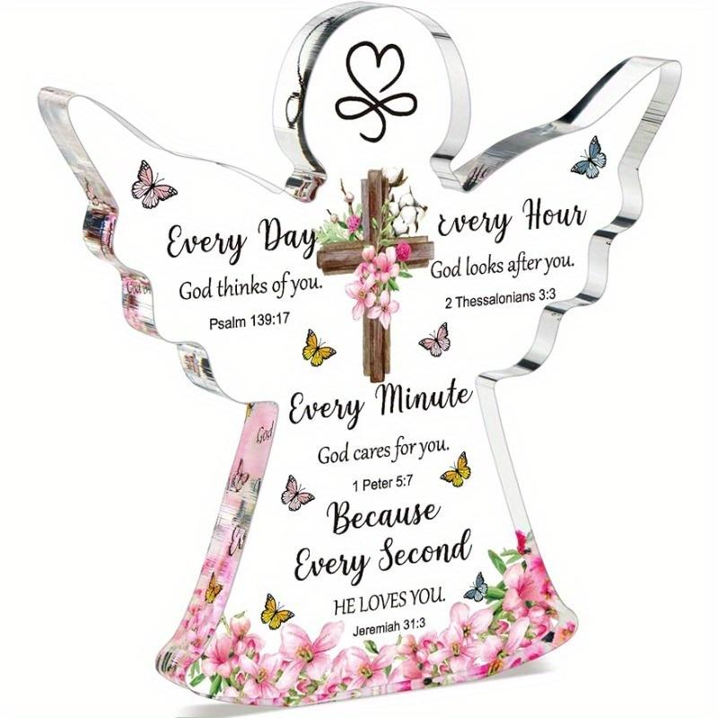 Акриловые христианские подарки: Крест Ангел + Библейские стихи. Для Женщин/Мужчин/Мамы/Друзей (День святого Валентина/День рождения). чистый
Акриловые христианские подарки: Крест Ангел + Библейские стихи. Для Женщин/Мужчин/Мамы/Друзей (День святого Валентина/День рождения). чистый