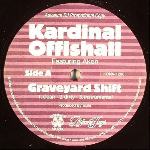 12inch Record KARDINAL OFFISHALL, AKON - Graveyard Shift KONV1200 Konvict Muzik 2007 US Rap & Hip-Hop/R&B Used
12inch Record KARDINAL OFFISHALL, AKON - Graveyard Shift KONV1200 Konvict Muzik 2007 US Rap & Hip-Hop/R&B Used