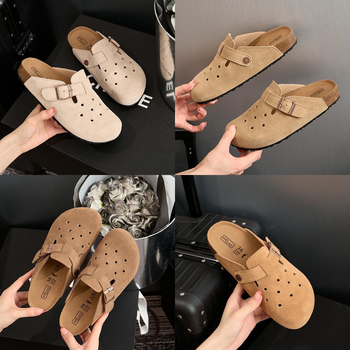Leather Birkenstocks, hole shoes, platform slippers, flat-bottomed fishing, summer sandals, Birkenstocks, bag head, half-tow women s shoes 40
Leather Birkenstocks, hole shoes, platform slippers, flat-bottomed fishing, summer sandals, Birkenstocks, bag head, half-tow women s shoes 40