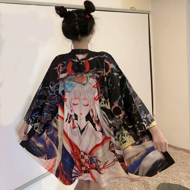 Новый японский кимоно Harajuku с цифровой печатью, пончо, пижамный кардиган XXS чёрный
Новый японский кимоно Harajuku с цифровой печатью, пончо, пижамный кардиган XXS чёрный