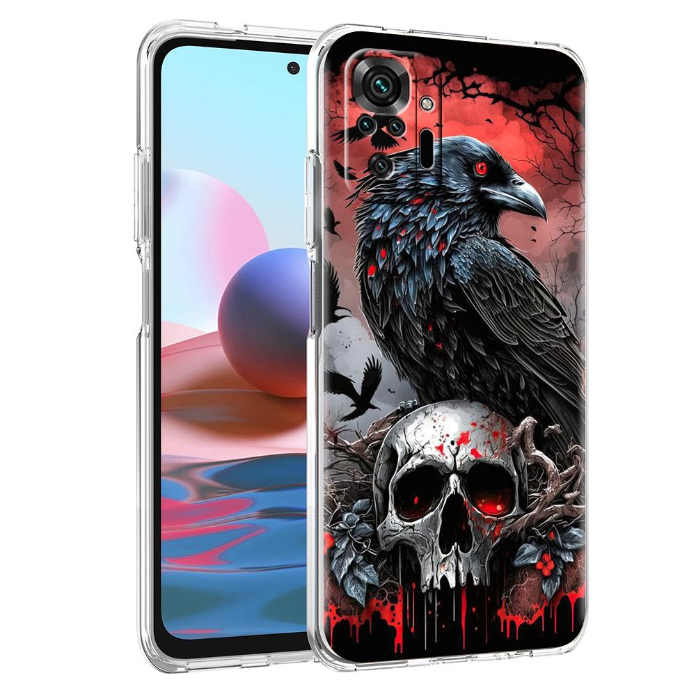 Transparent Phone Case for Redmi 14C 13C 10C 10 9 Note 13 12 11 K50 K40 Plus Pro 4G 5G Soft TPU Cover Raven Crow Skull Funda Bag Note 13 Pro
Transparent Phone Case for Redmi 14C 13C 10C 10 9 Note 13 12 11 K50 K40 Plus Pro 4G 5G Soft TPU Cover Raven Crow Skull Funda Bag Note 13 Pro