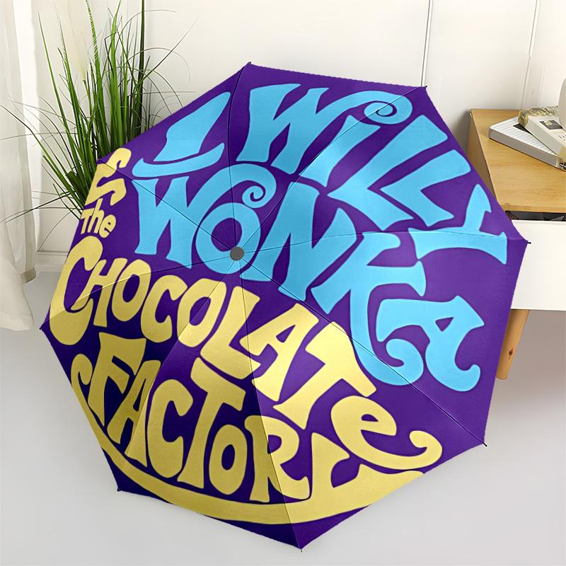 1pc Willy Wonka, Chocolate Factory Automatic Folding Umbrella - Sturdy 8-Rib Polyester Canopy,Sun-Defying Travel Companion yy251023103
1pc Willy Wonka, Chocolate Factory Automatic Folding Umbrella - Sturdy 8-Rib Polyester Canopy,Sun-Defying Travel Companion yy251023103