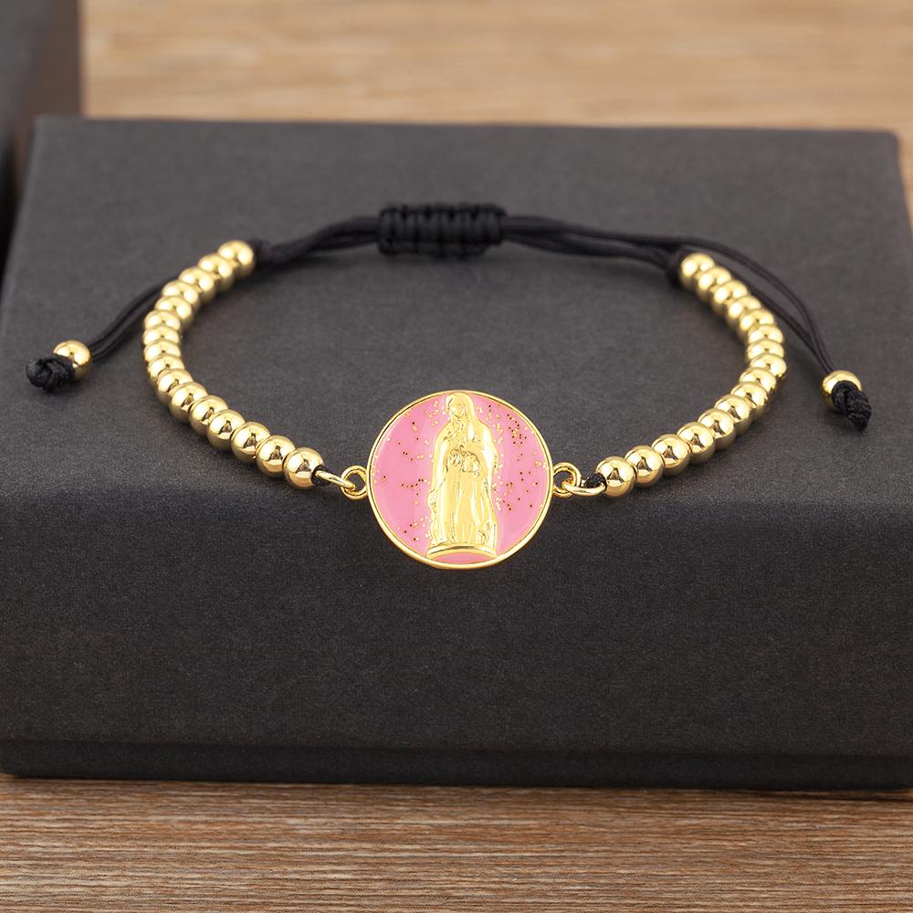Nidin New Retro Religious Style Charm Chain Bracelets Adjustable For Women Virgin Mary Holiday Party Jewelry Accessories Gifts рожевий
Nidin New Retro Religious Style Charm Chain Bracelets Adjustable For Women Virgin Mary Holiday Party Jewelry Accessories Gifts рожевий