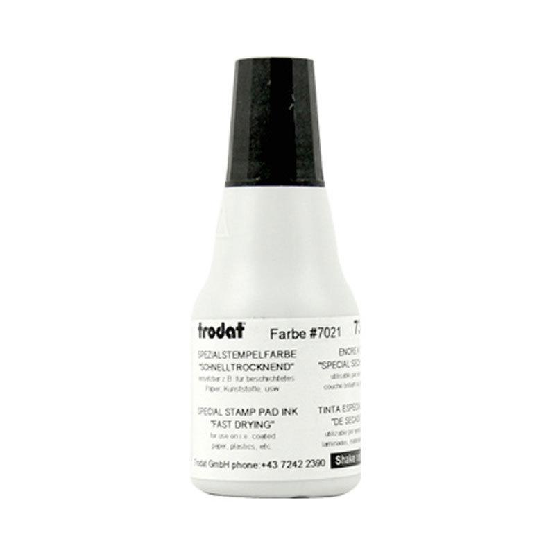 Trodat 7021 Quick-Dry Ink for Self-Adhesive, Coated Paper, Metal, and Rubber Stamps - Fade-Resistant.
Trodat 7021 Quick-Dry Ink for Self-Adhesive, Coated Paper, Metal, and Rubber Stamps - Fade-Resistant.